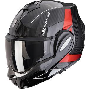 Kokkupandav mootorratta kiiver Scorpion EXO-TECH EVO Carbon CAD must-punane