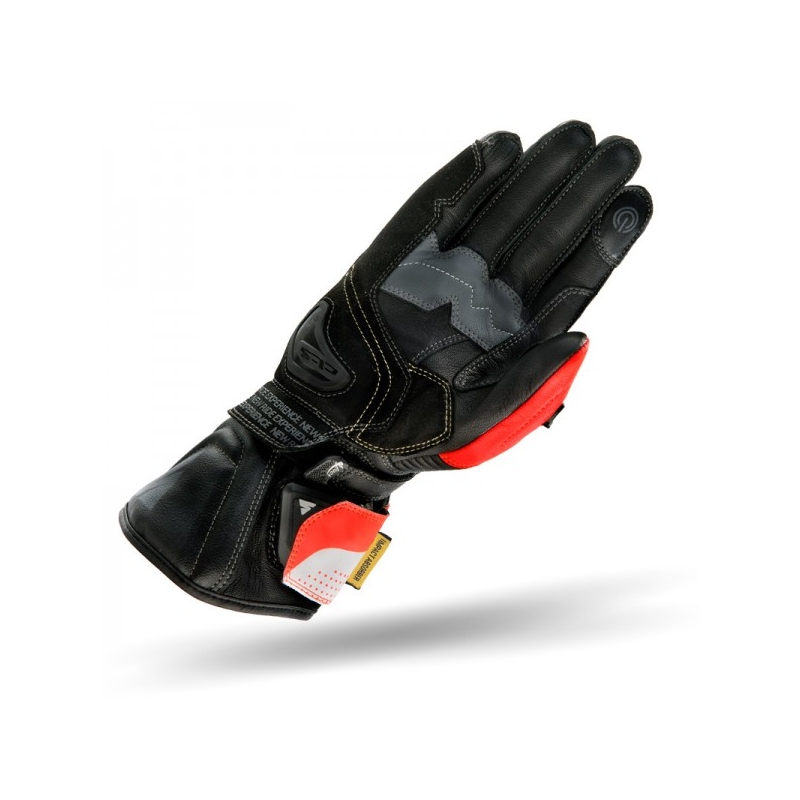 Kindad Shima STR-2 must-valge-fluo punane