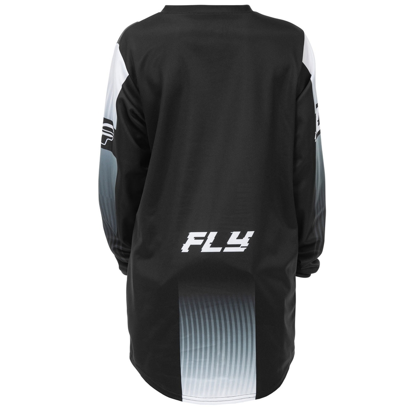 Laste motokrossitrikoo FLY Racing F-16 must ja valge