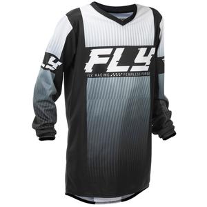 Laste motokrossitrikoo FLY Racing F-16 must ja valge