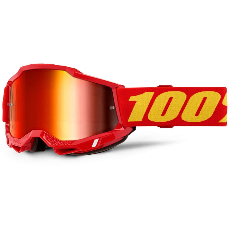 Motokrossiprillid 100% Accuri 2 punased punase pleksiga