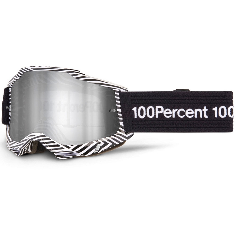 Motokrossiprillid 100% Accuri 2 SAMBA hõbedase pleksiga