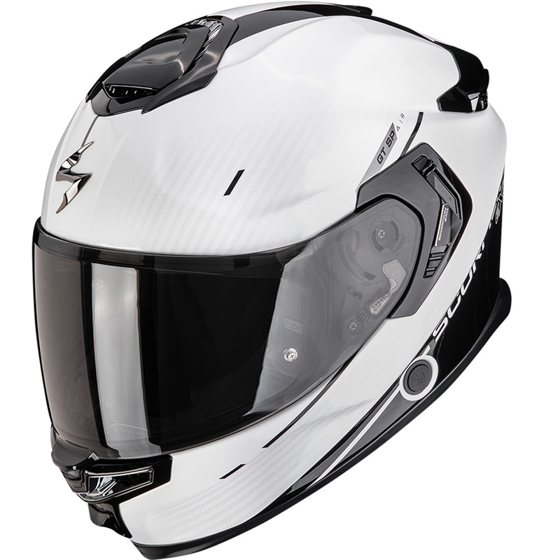 Integreeritud mootorratta kiiver Scorpion EXO-GT SP Air Asphalt pärlmuttervalge-must