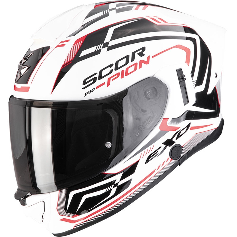 Integreeritud mootorratta kiiver Scorpion EXO-530 Air Slope valge-must-punane