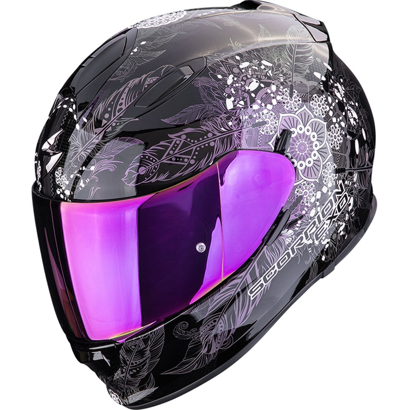 Integreeritud mootorratta kiiver Scorpion EXO-491 Dream must kameeleon