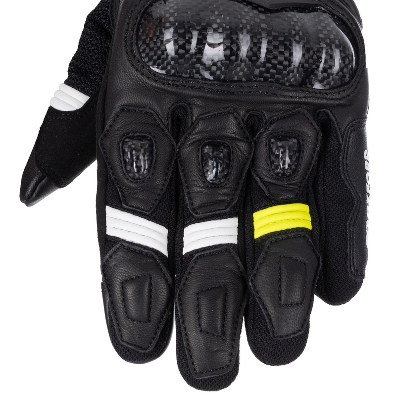 Mootorrattakindad Oxford RP-4S 3.0 must-valge-kollane