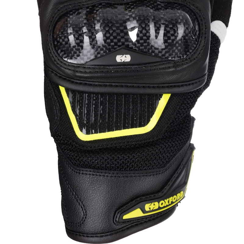 Mootorrattakindad Oxford RP-4S 3.0 must-valge-kollane