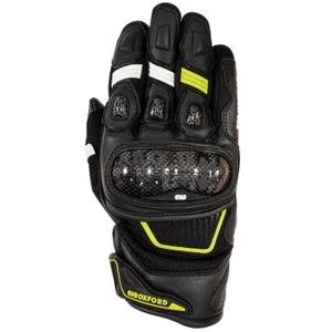 Mootorrattakindad Oxford RP-4S 3.0 must-valge-kollane