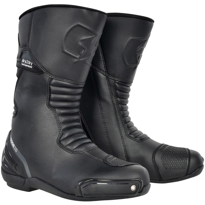 Oxford Code 1.0 D2D mootorrattajalatsid mustad