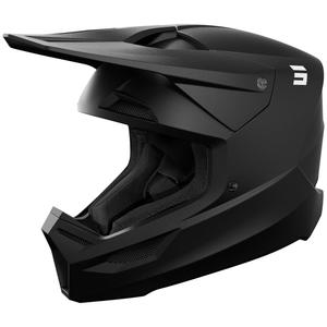 Motokross kiiver Shot Furious Solid Matte Black
