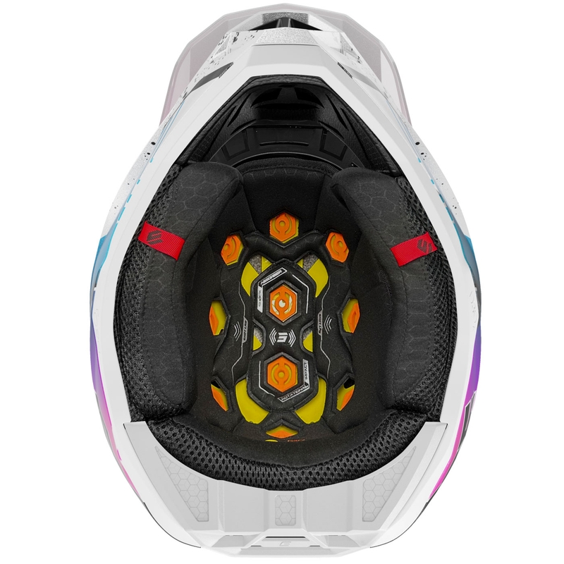 Motokrossi kiiver Shot Lite Racing pärlmuttervalge ja roosa