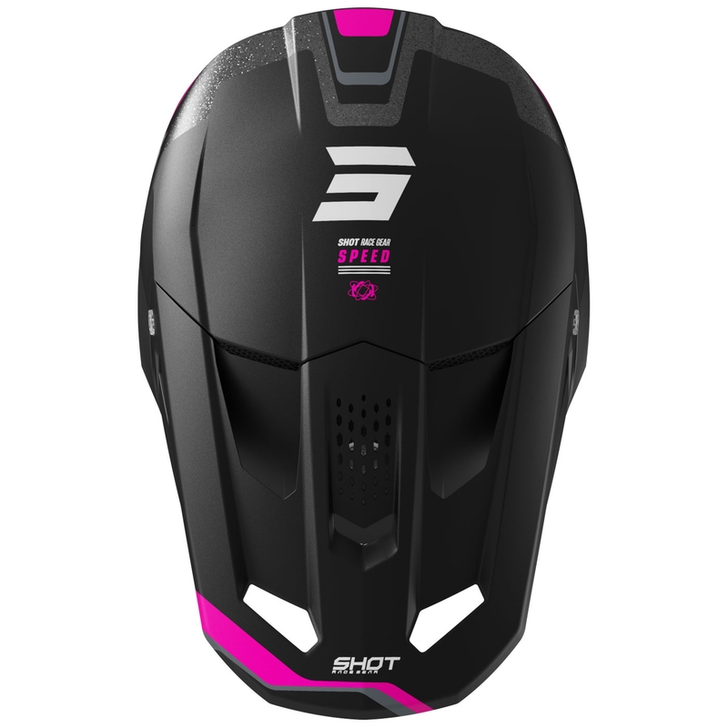 Motokross kiiver Shot Speed Atomic matt roosa