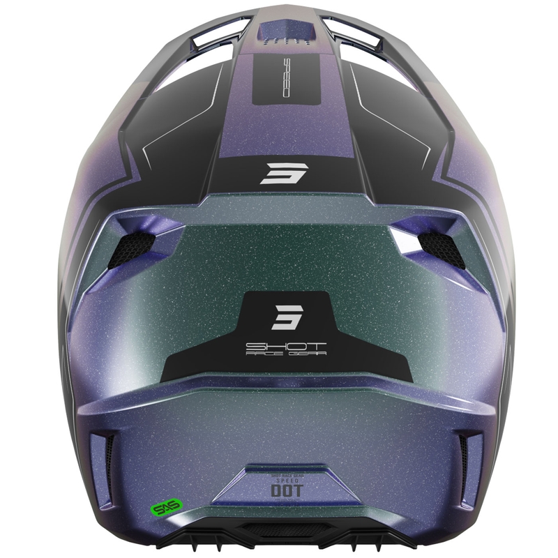 Motokross kiiver Shot Speed Fury läikiv kameleon