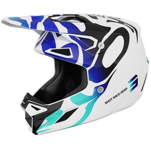 Motokross kiiver Shot Speed Ghost läikiv sinine