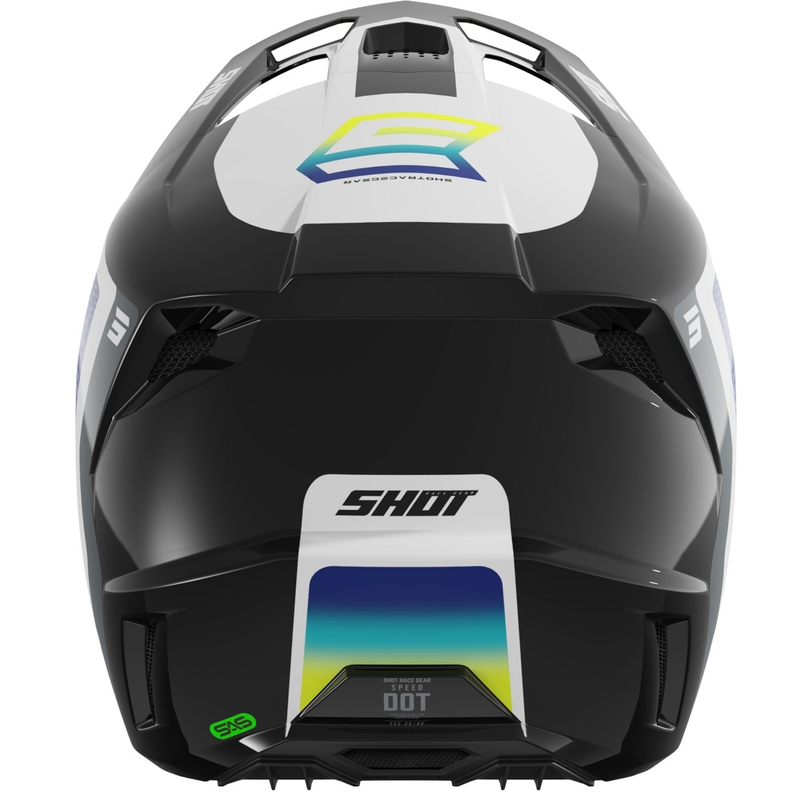 Motokross kiiver Shot Speed Hybrid läikiv fluo kollane