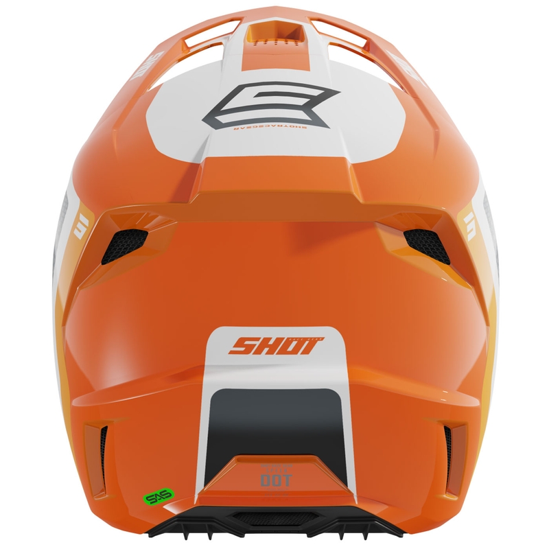 Motokrossi kiiver Shot Speed Hybrid läikiv oranž