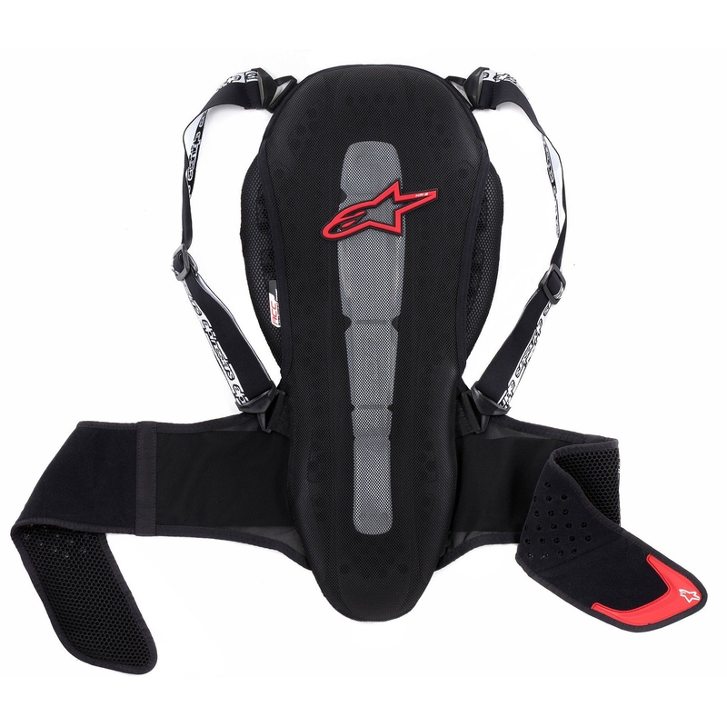 Alpinestars Nucleon KR-2 selgroo kaitse must-punane