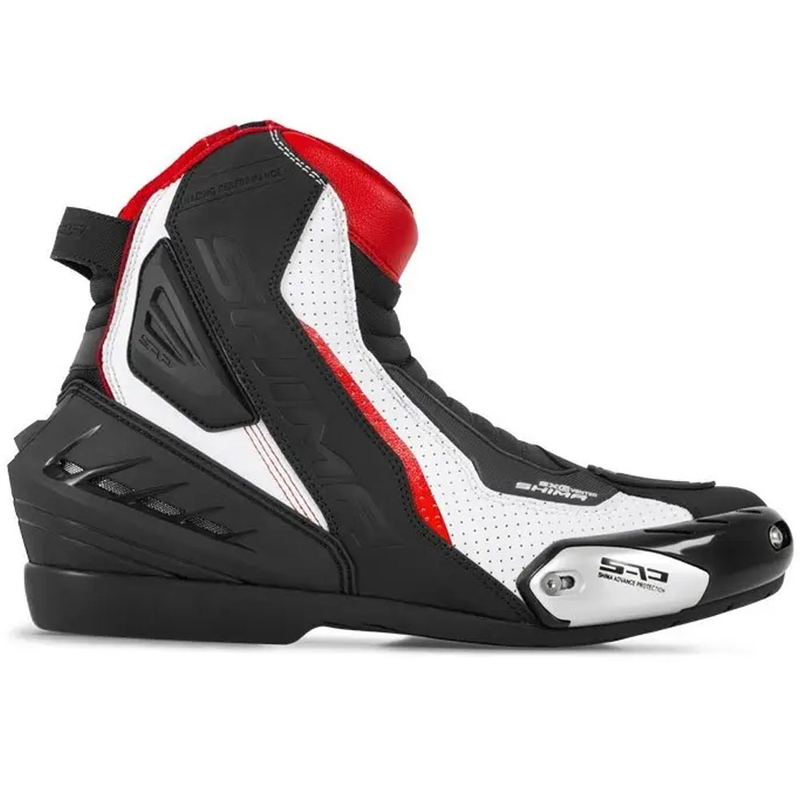 Mootorrattasaapad Shima SX-6 must-valge-punane
