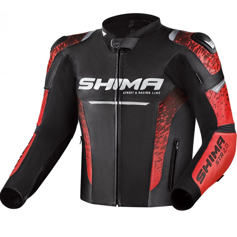 Mootorratta jope Shima STR 2.0 must-punane
