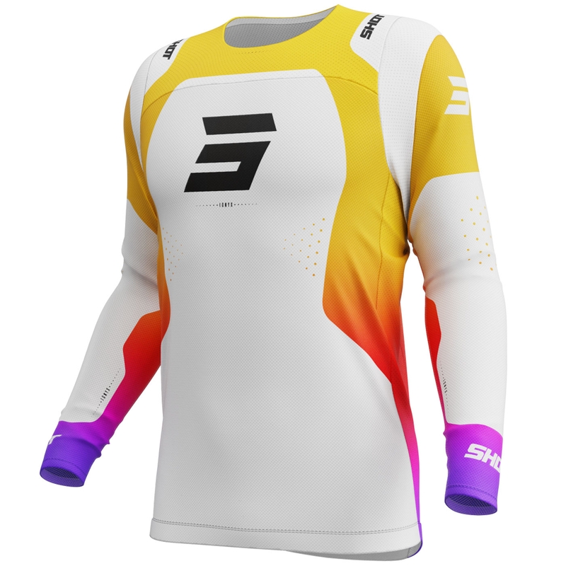 Motokross trikot Shot Contact Ionyx valge