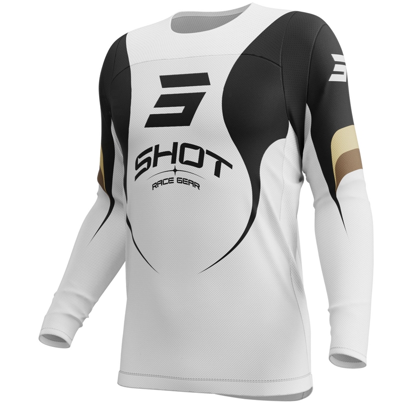 Motokross trikoo Shot Contact Manta valge