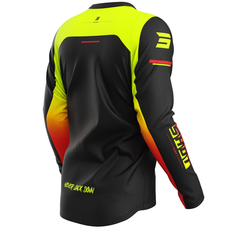 Motokross trikoo Shot Devo Block fluo kollane