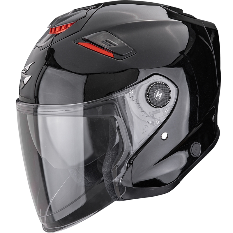 Scorpion EXO-GT Jet Solid Metallic Black Avatud mootorratta kiiver