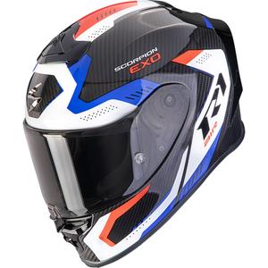 Integraalne mootorratta kiiver Scorpion EXO-R1 EVO II Carbon Air Propel must-valge-punane