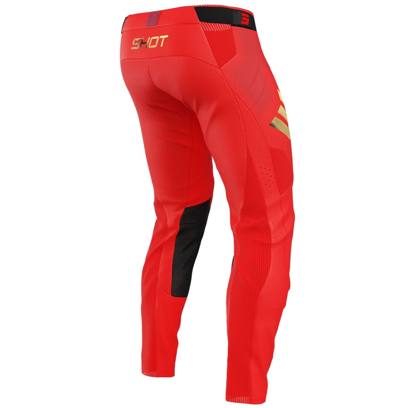 Motokross püksid Shot Aerolite Space Red