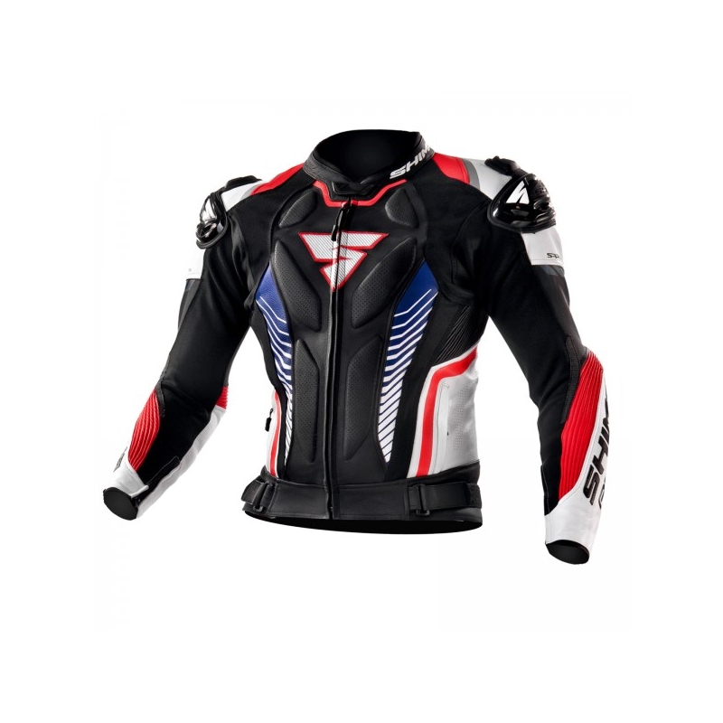 Bunda na motorku Shima Apex černo-bílo-červená výprodej