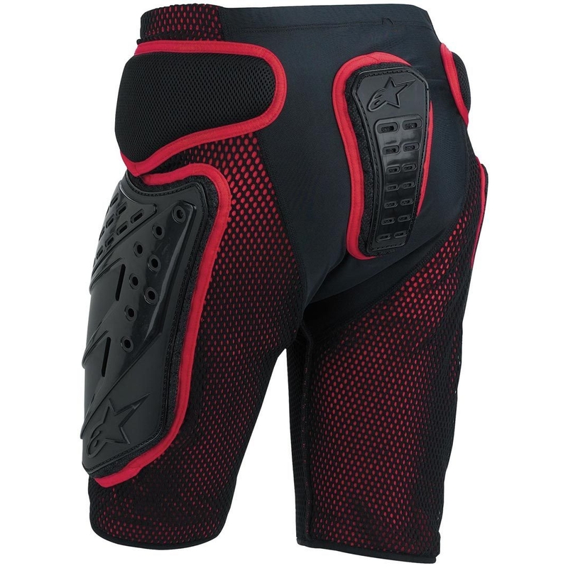 Šortky pod kalhoty Alpinestars Freeride černo-červené