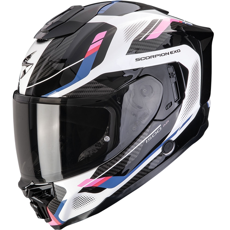 Integreeritud mootorratta kiiver Scorpion EXO-1500 Air Sleek valge-must-roosa