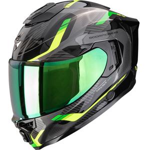 Integreeritud mootorratta kiiver Scorpion EXO-1500 Air Sleek must-roheline