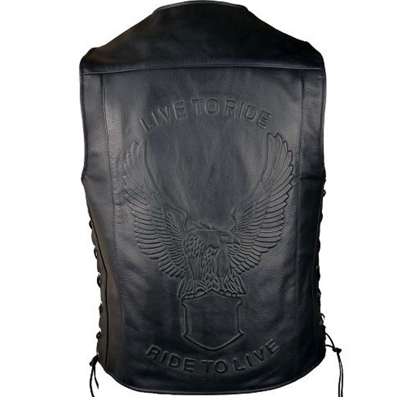 Nahast mootorratta vest RSA Eagle