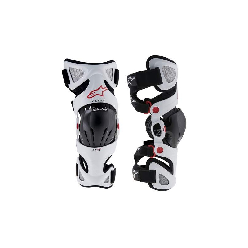 Chrániče kolen Alpinestars Fluid Pro bílé