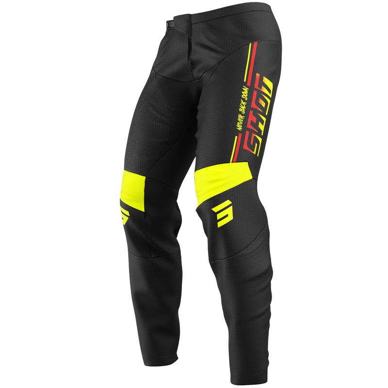 Motokrossi püksid Shot Devo Block fluo kollane