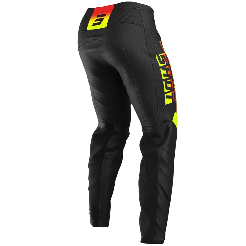 Motokrossi püksid Shot Devo Block fluo kollane