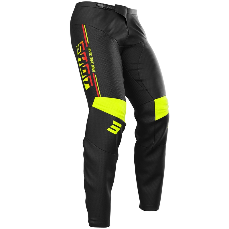 Motokrossi püksid Shot Devo Block fluo kollane
