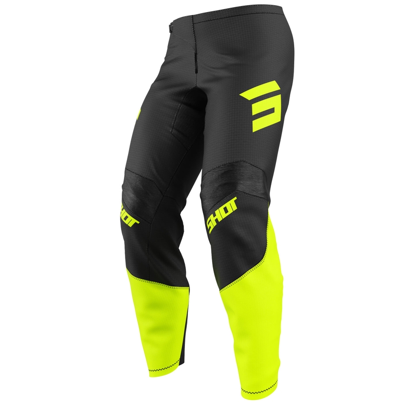 Motokross Pants Shot Draw Private fluo kollane