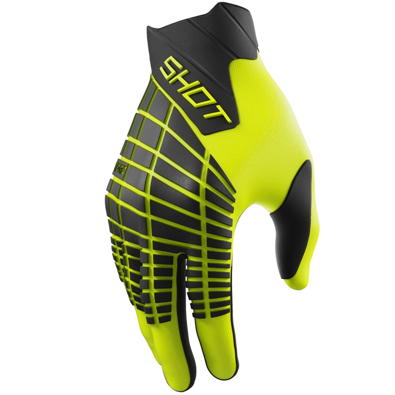 Motokrossi kindad Shot Core Max fluo kollane
