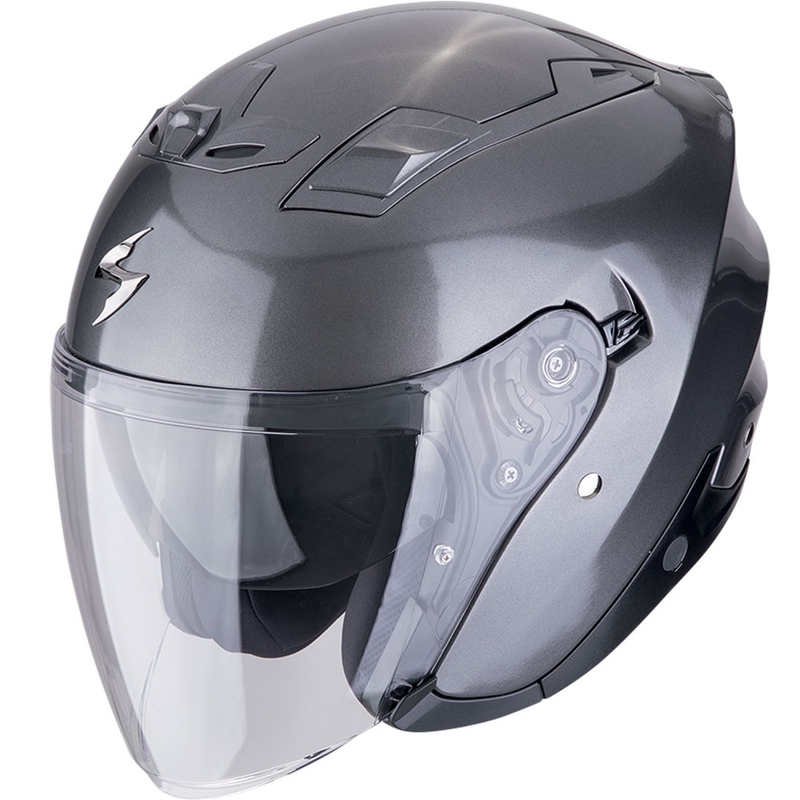 Avatud mootorratta kiiver Scorpion EXO-Z1 SOLID metallik hall