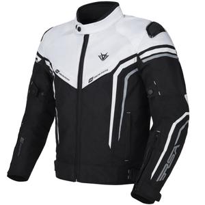 Mootorratta jope RSA Compact 2 EVO must-hall-valge