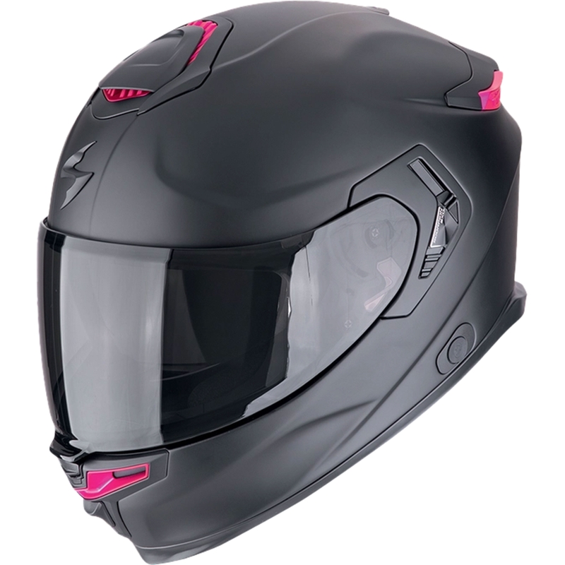 Integreeritud mootorratta kiiver Scorpion EXO-GT SP Air SOLID matt must-roosa