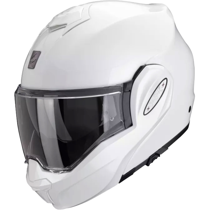 Flip-up kiiver Scorpion EXO-TECH EVO PRO SOLID pärlmuttervalge