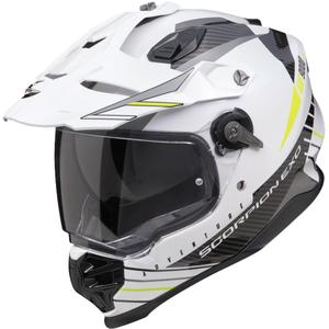 Enduro kiiver Scorpion ADF-9000 Air Feat valge-must-fluo kollane allahindlus