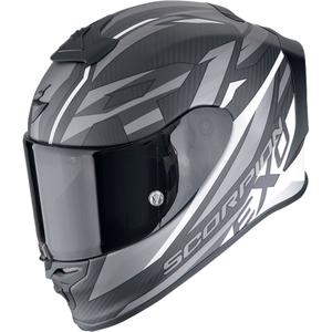 Integreeritud mootorratta kiiver Scorpion EXO-R1 EVO CARBON AIR RUNNER matt must ja valge