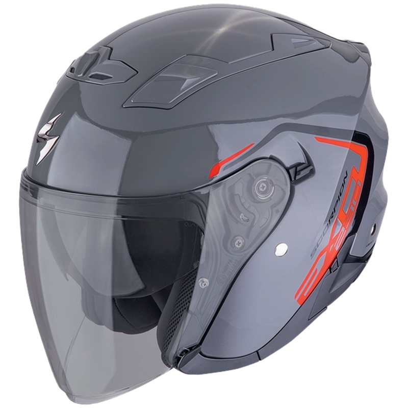 Avatud mootorratta kiiver SCORPION EXO-230 CIT-E hall-punane