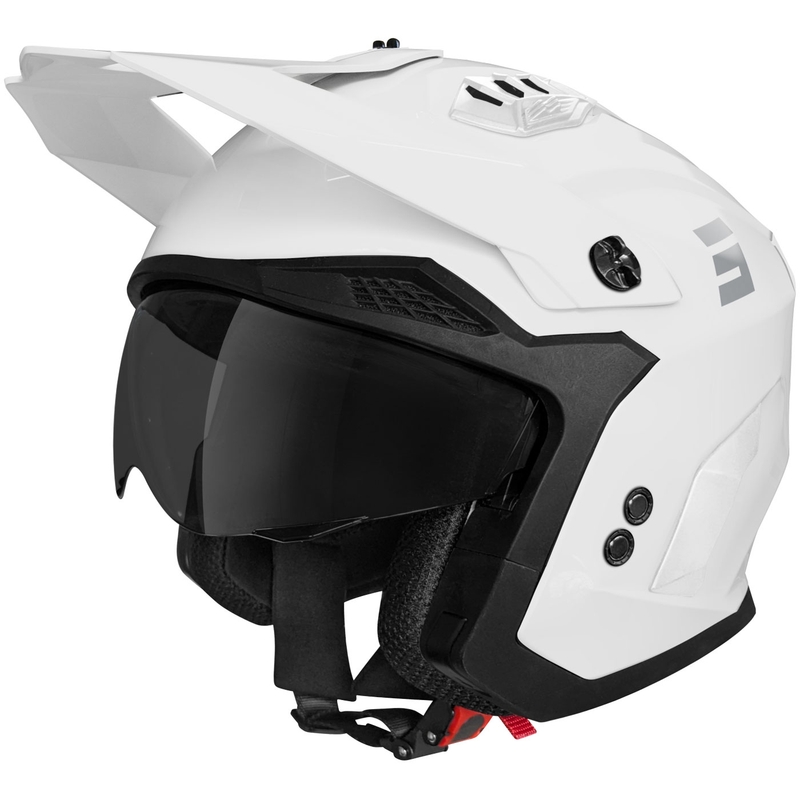 Avatud mootorratta kiiver Shot Drop Solid Gloss White