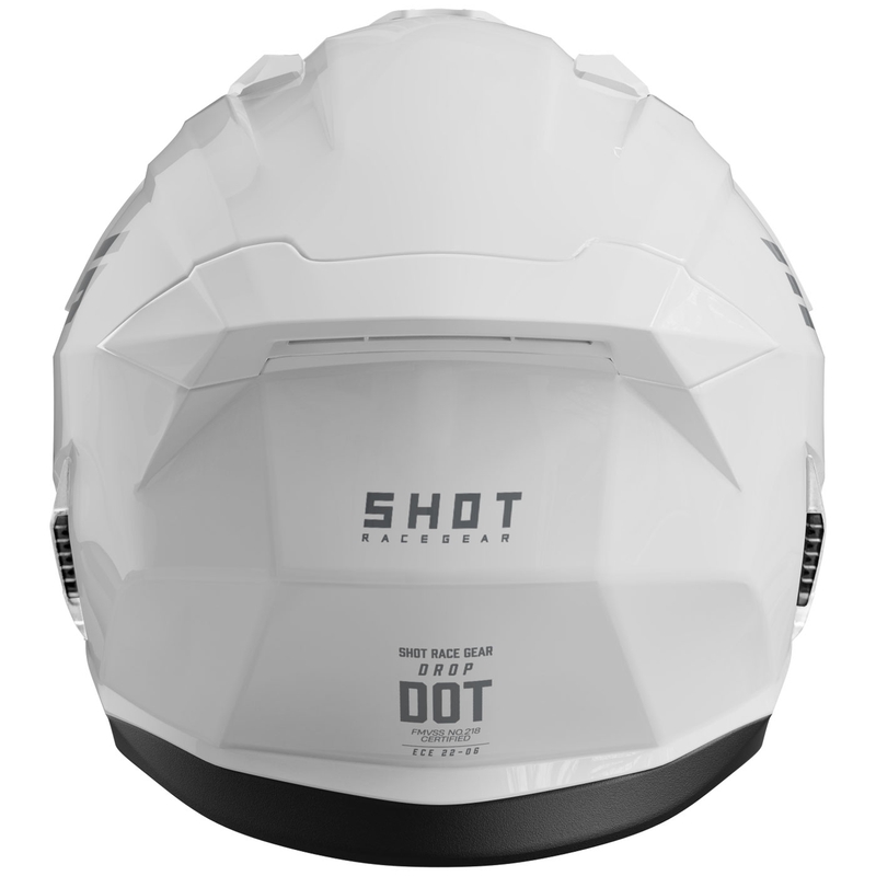 Avatud mootorratta kiiver Shot Drop Solid Gloss White