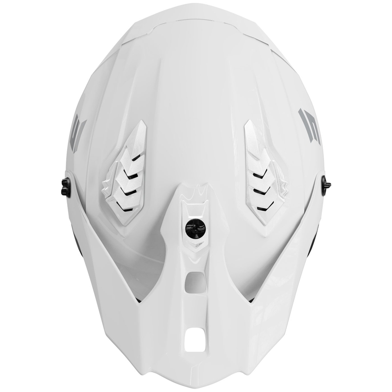 Avatud mootorratta kiiver Shot Drop Solid Gloss White